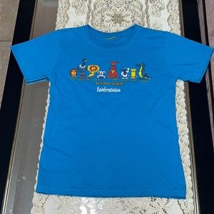 Blue Australian wildlife graphic t-shirt